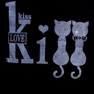 COPY - Black kitty design long sleeve sweater